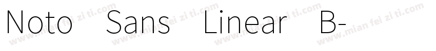 Noto Sans Linear B字体转换